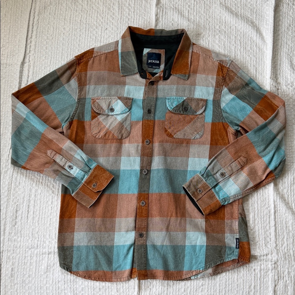 Prana Plaid Shirt Men’s Large
